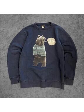 Y2K Stussy Bear Crewneck